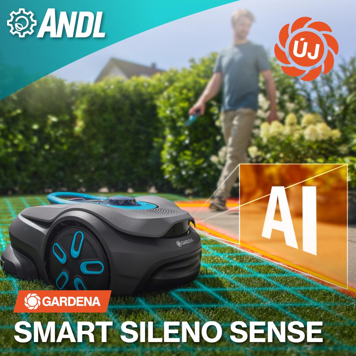AI-kamerás fűnyíró-forradalom? Íme a GARDENA smart SILENO sense  a precíz pázsitgondozás új szintje!