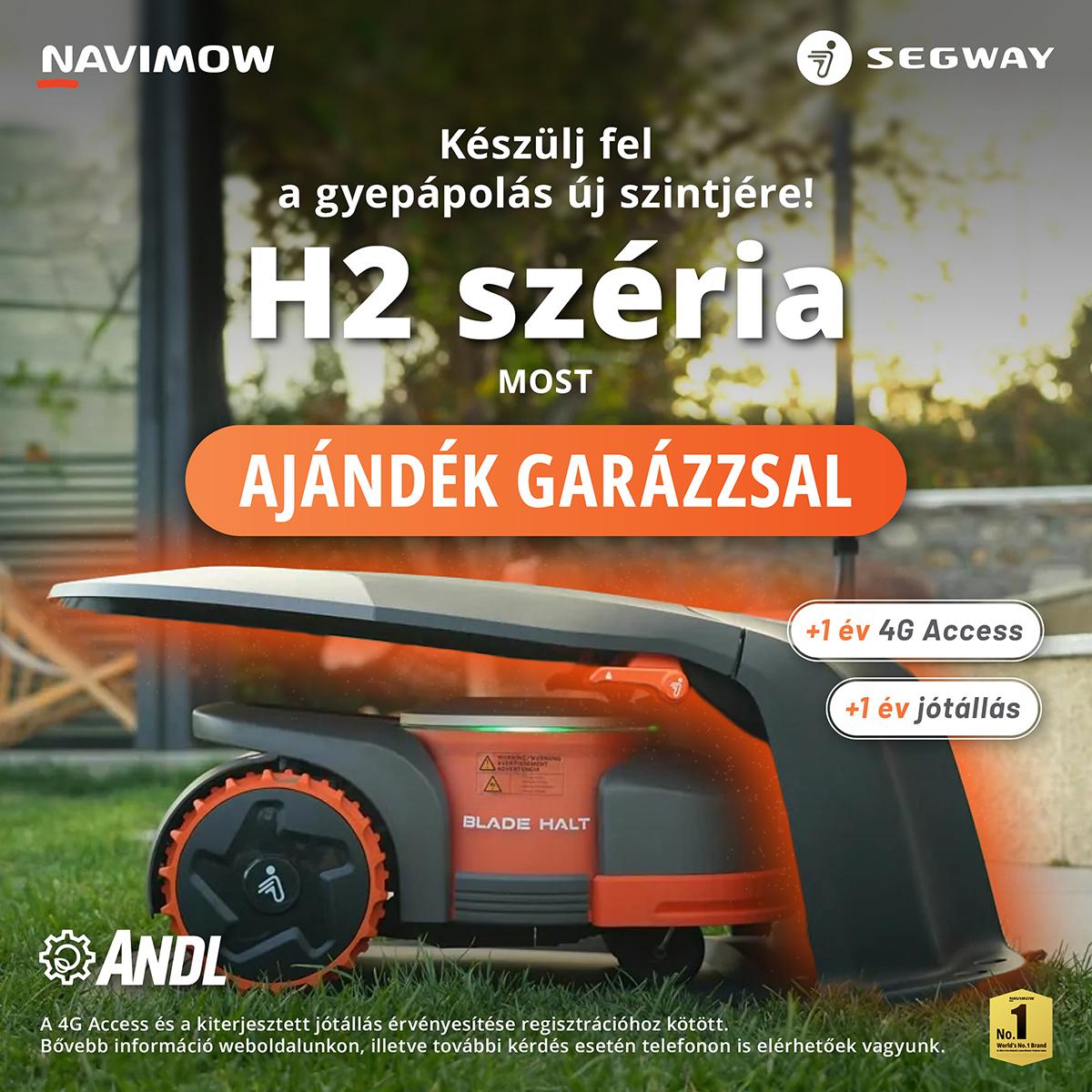 Ajándék garázs minden Segway Navimow H2 robotfűnyíróhoz? Most tényleg megéri lépni!