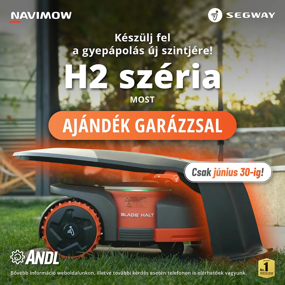 Ajándék garázs minden Segway Navimow H2 robotfűnyíróhoz? Most tényleg megéri lépni!