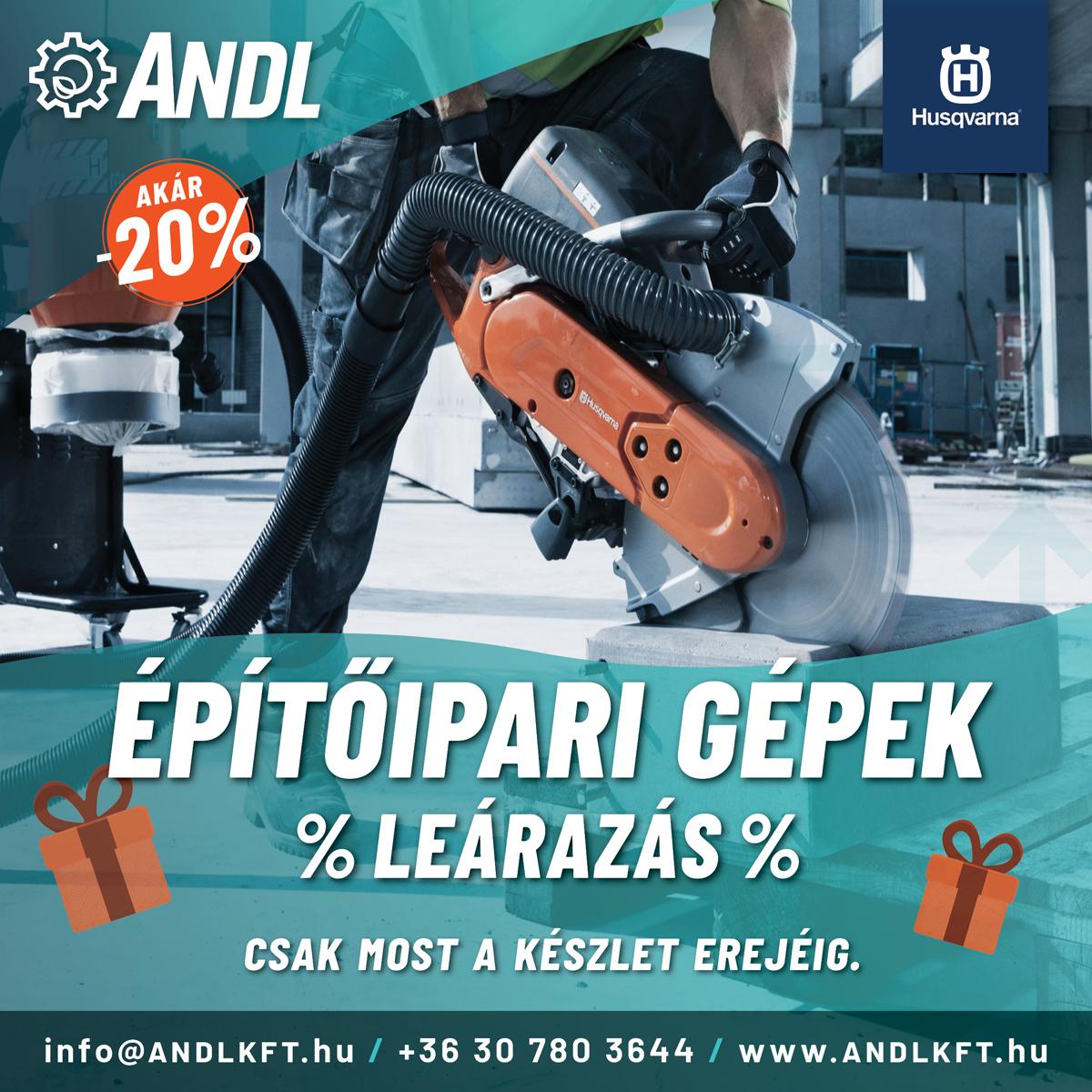 Husqvarna Építőipari Gép Akció - Kifutó készlet, verhetetlen árak!