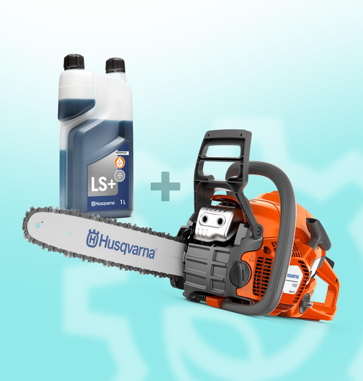 135 Mark II láncfűrész  (MOST AJÁNDÉK LS+ 2T OLAJJAL)