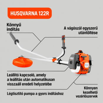 122R fűkasza  (AJÁNDÉK arcvédő) 2.Kép