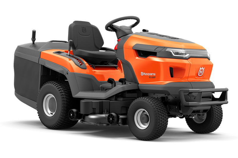 TC 220T fűnyíró traktor fűgyűjtővel