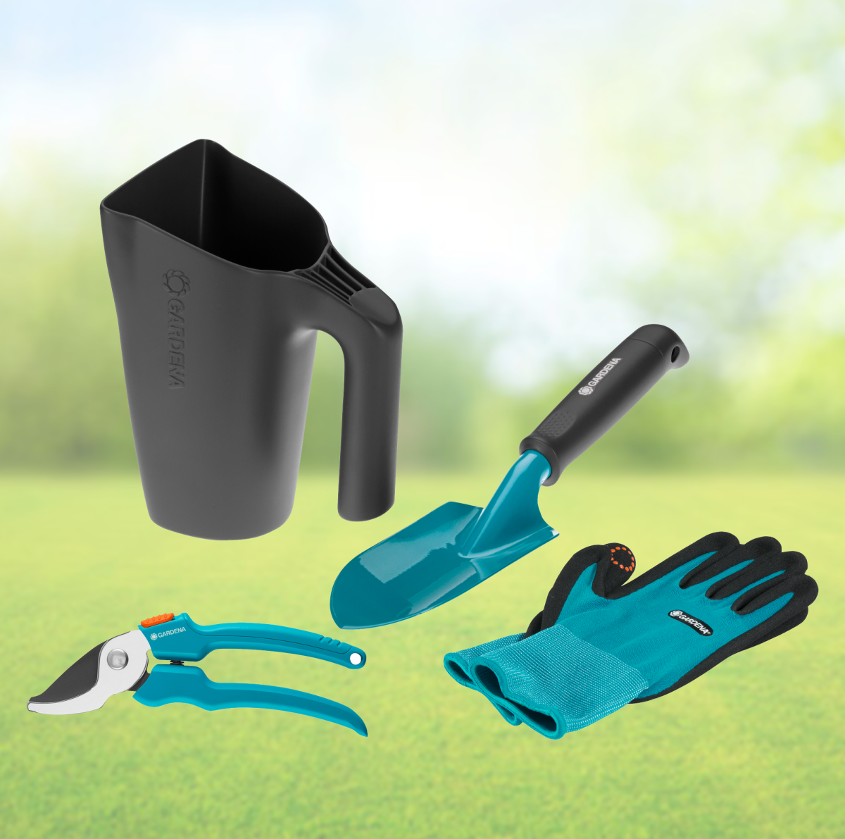 kéziszerszám készlet  locsolókannával