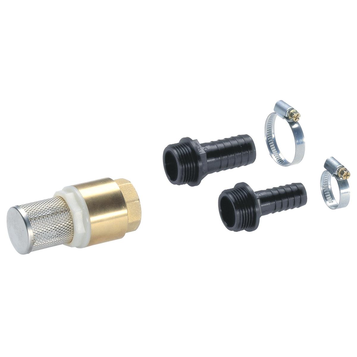 szívóoldali szűrő  visszafolyásgátlóval 19 mm (3/4") vagy 25 mm (1")