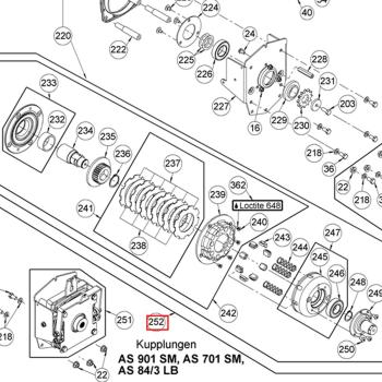 kuplung  jobb (AS 701 SM /  AS 901 SM) Kép
