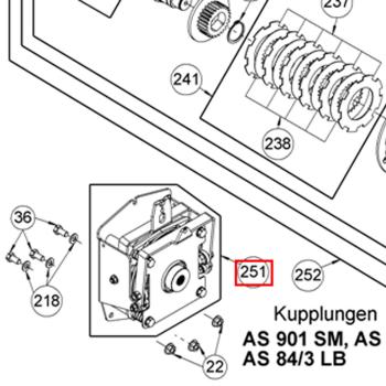 kuplung  bal  (AS 701 SM /  AS 901 SM) Kép