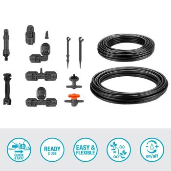 Micro-Drip-System csepegtető készlet  ágyásokhoz (35 növény) 2.Kép